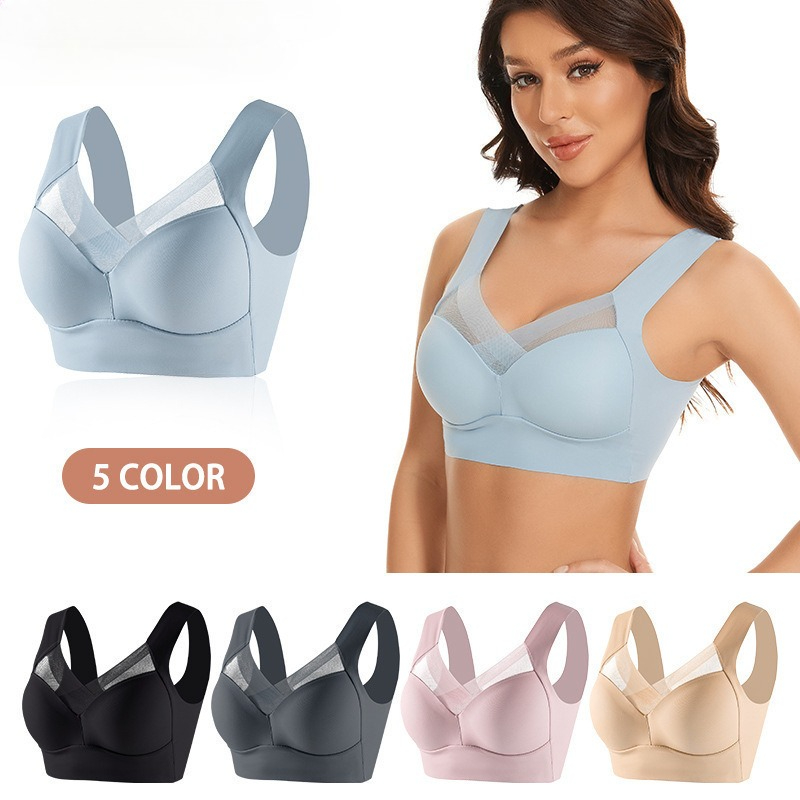 Underwire Bra Padded - L-6XL حجم كبير غير Underwire الصدرية