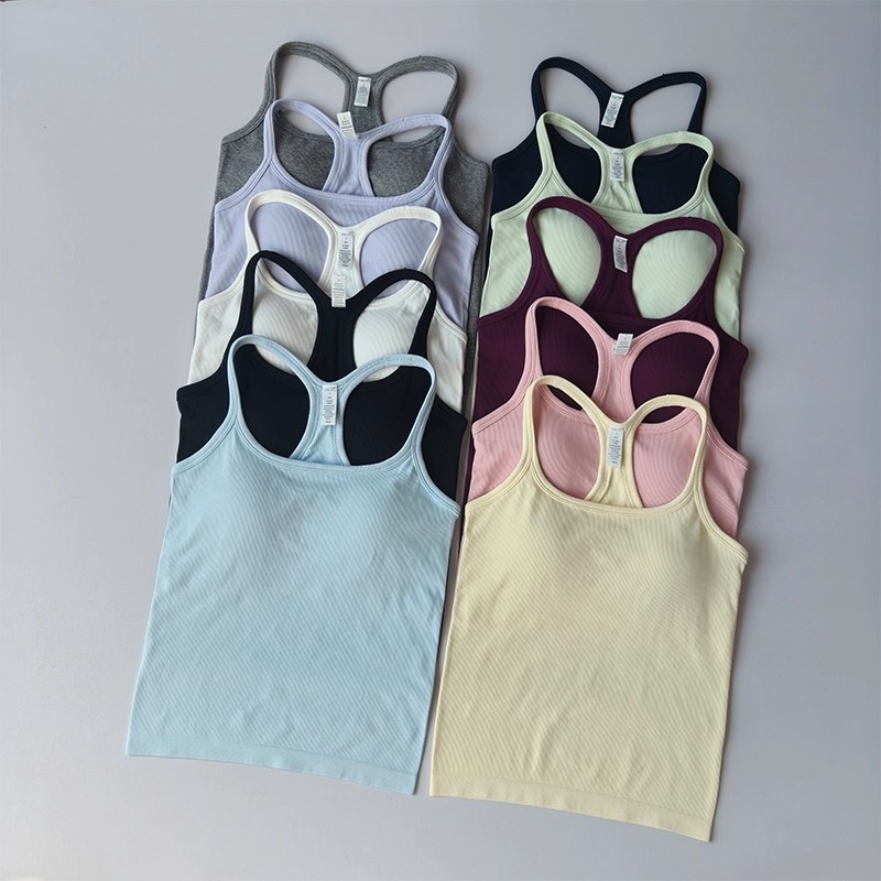 T Shirt Bra Seamless - الصيف المرأة اليوغا بروتيل سترة رياضية