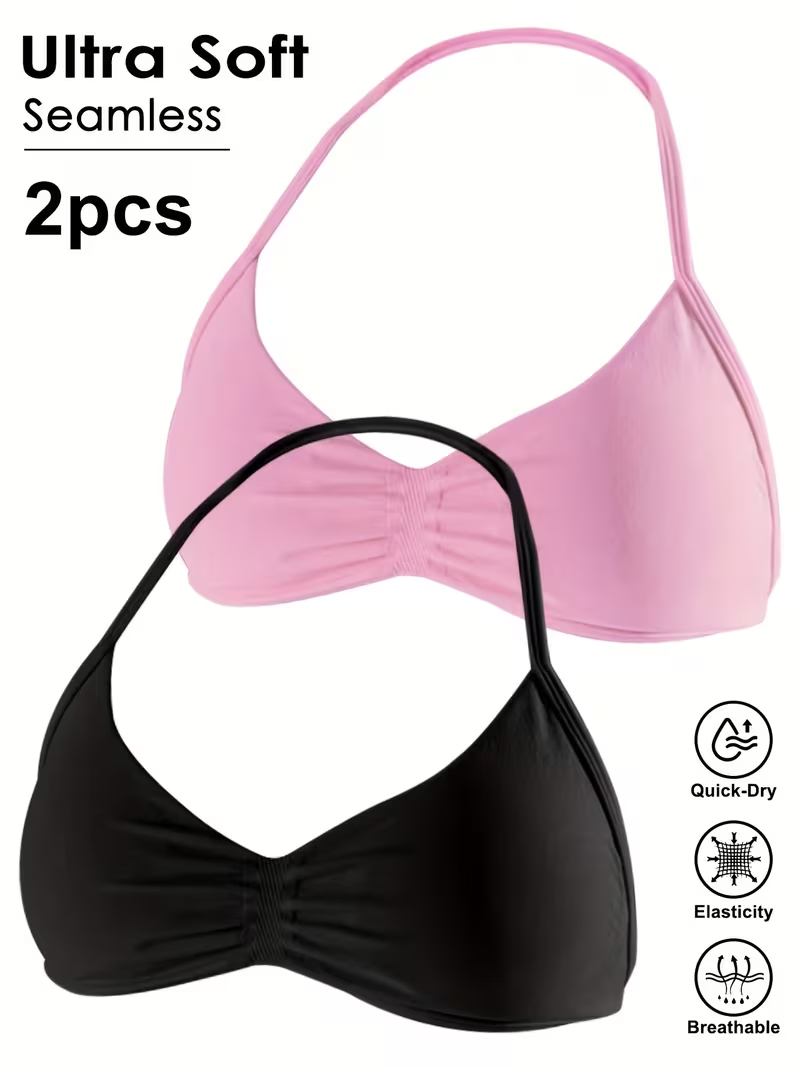 Minimizer Bra Women - قطعتان من توبات رياضية نسائية بدون