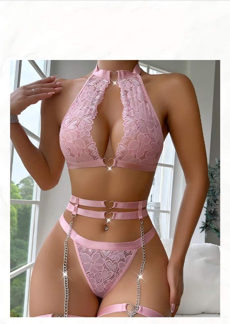 طقم لانجري مثير من الدانتيل بت - مراجعة Minimizer Bra Women وسعره