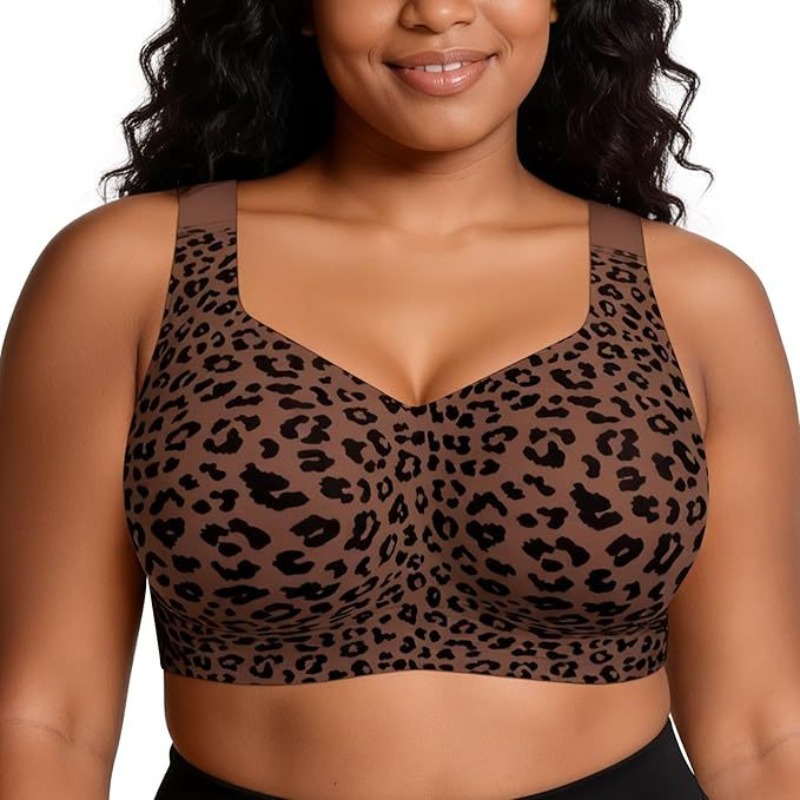 حمالات صدر جيلي بنقشة الفهد بد - مراجعة Minimizer Bra Women وسعره