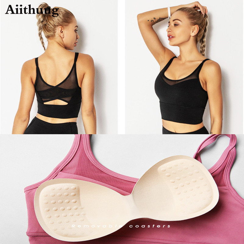 Aiithuug صدريّة ممارسة اليوغا  - مراجعة Sports Bra Racerback وسعره